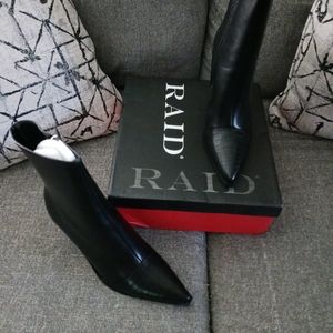 RAID Mirren Black Smooth/Croc Boots 10M